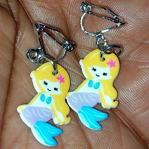 Super cute girls clip-on earrings - Picture 2 of 5